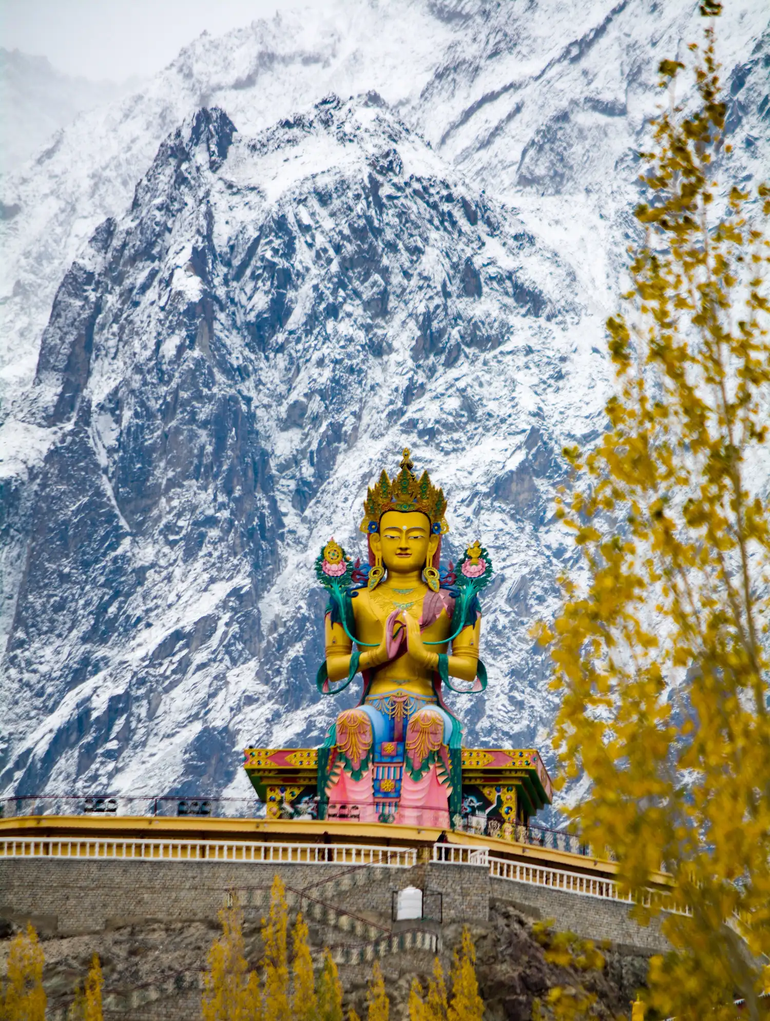 Diskit Monastery & Giant Buddha Statue in Nubra Valley | Leh Ladakh Bike Trip 2026